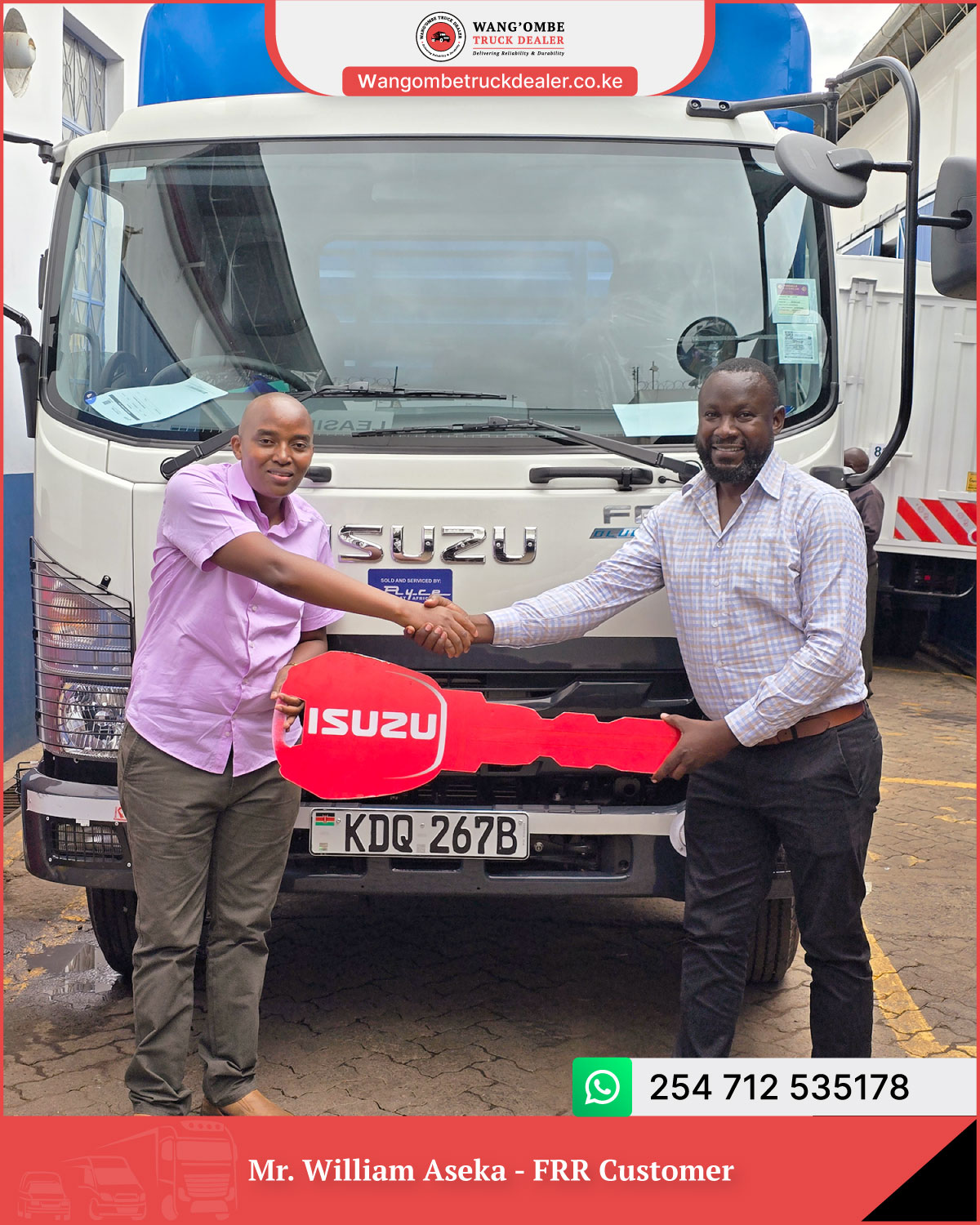 Mr. William Aseka - FRR Customer
